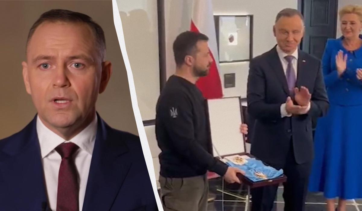 Навроцький хоче позбавити Зеленського найвищої нагороди Польщі: у чому причина