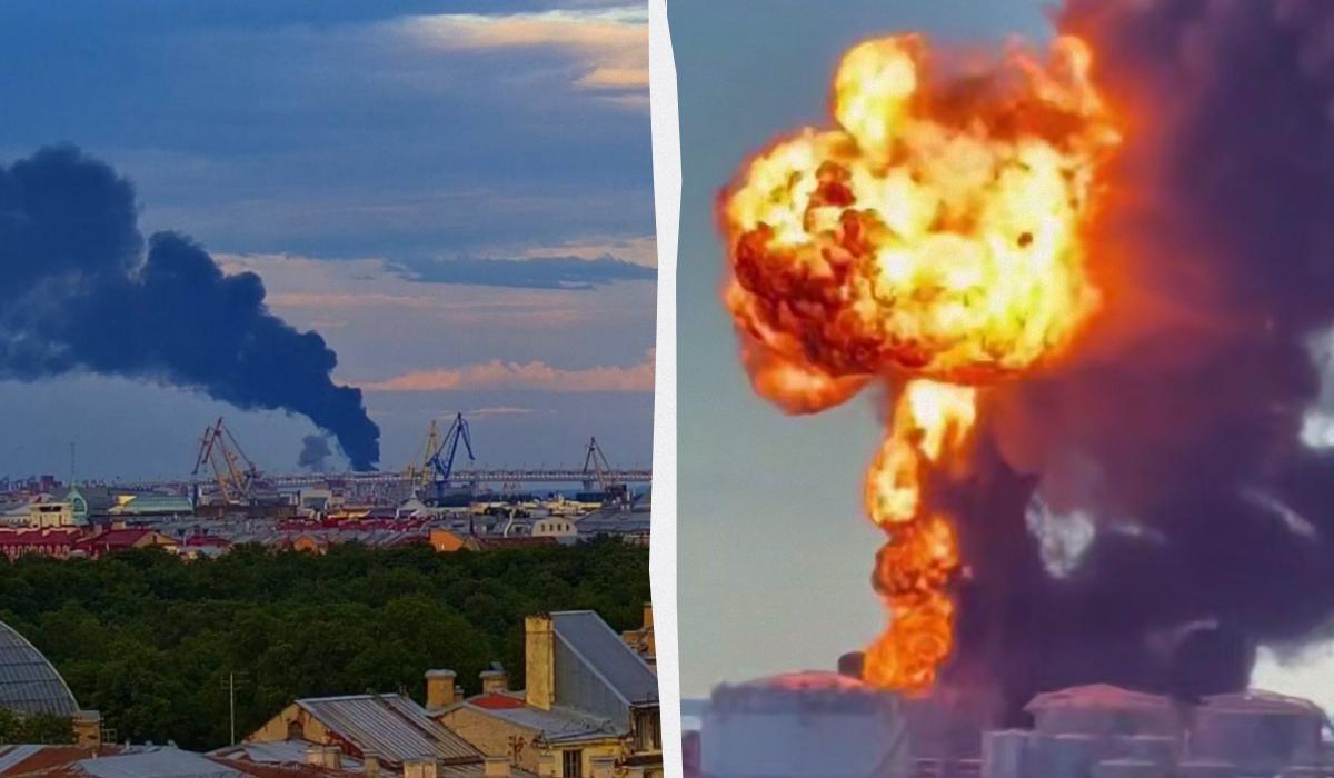 БПЛА атакували нафтотермінал у Пітері прямо перед відкриттям економічного форуму
