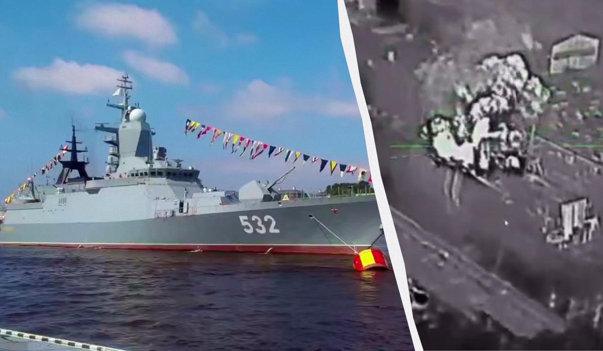 Дрони уразили російський корвет-ракетоносій у Кронштадті: Мадяр розкрив деталі (відео)