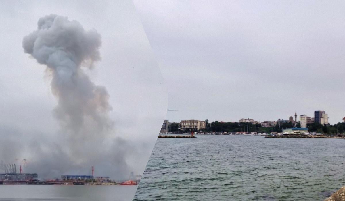 У одному з портів Румунії стався потужний вибух морського дрона (відео)