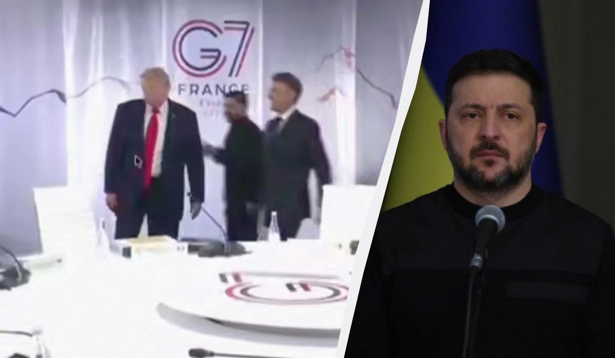 Зеленський зустрівся із Трампом і Макроном в кулуарах саміту G7, - The Kyiv Independent