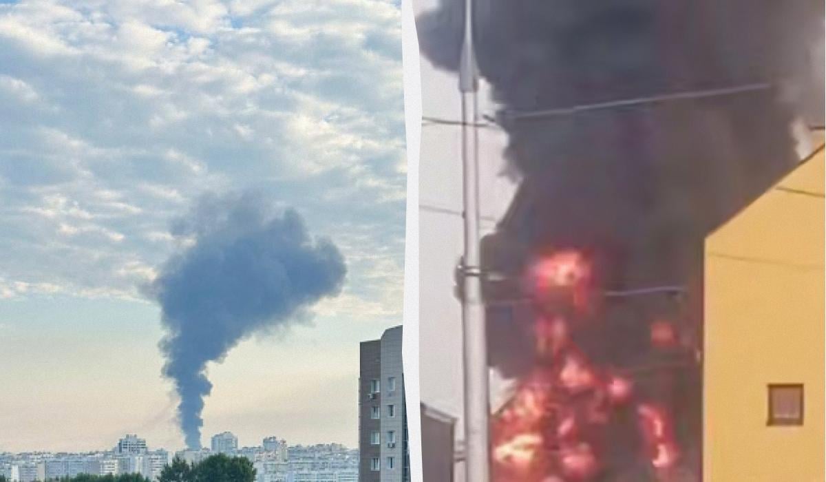 У російському Бєлгороді пожежа після прильотів: почалися перебої зі світлом і водою, - ЗМІ