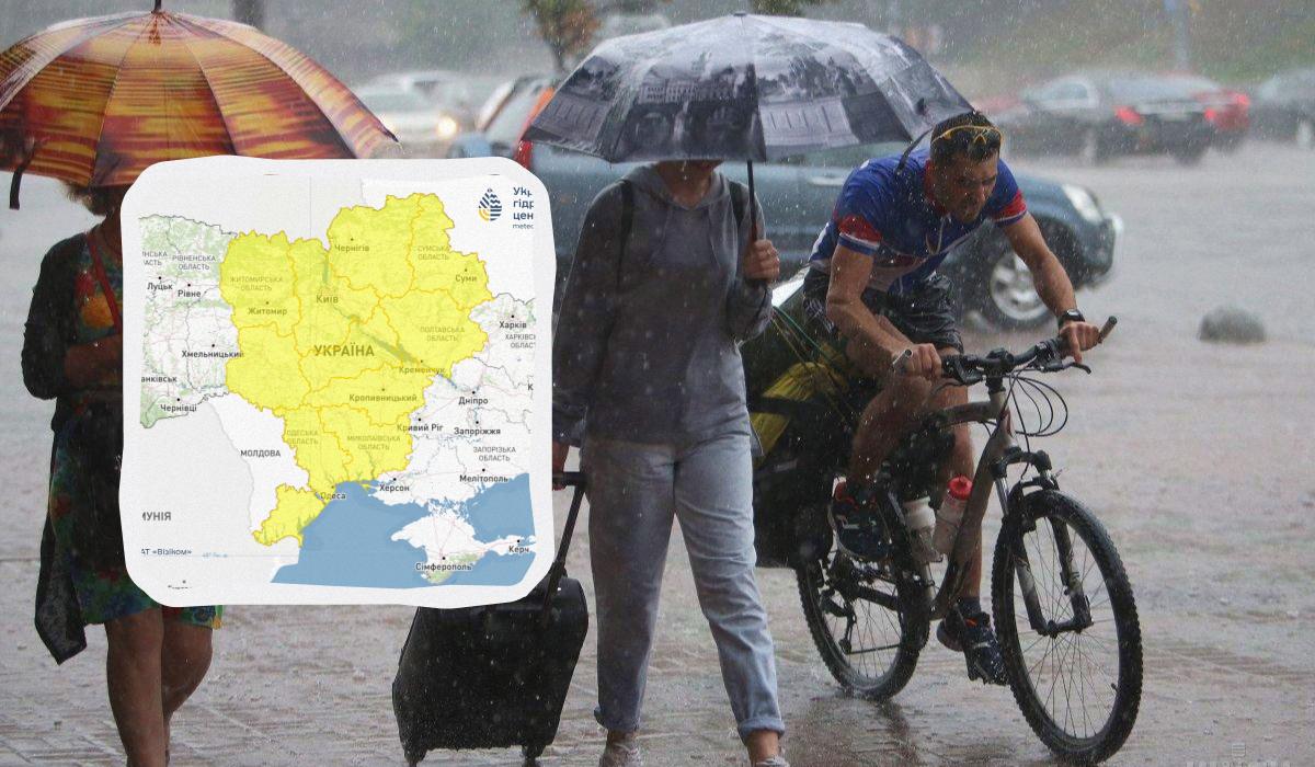 Негода накриває Україну: синоптики попередили про небезпеку 3 липня (карта)