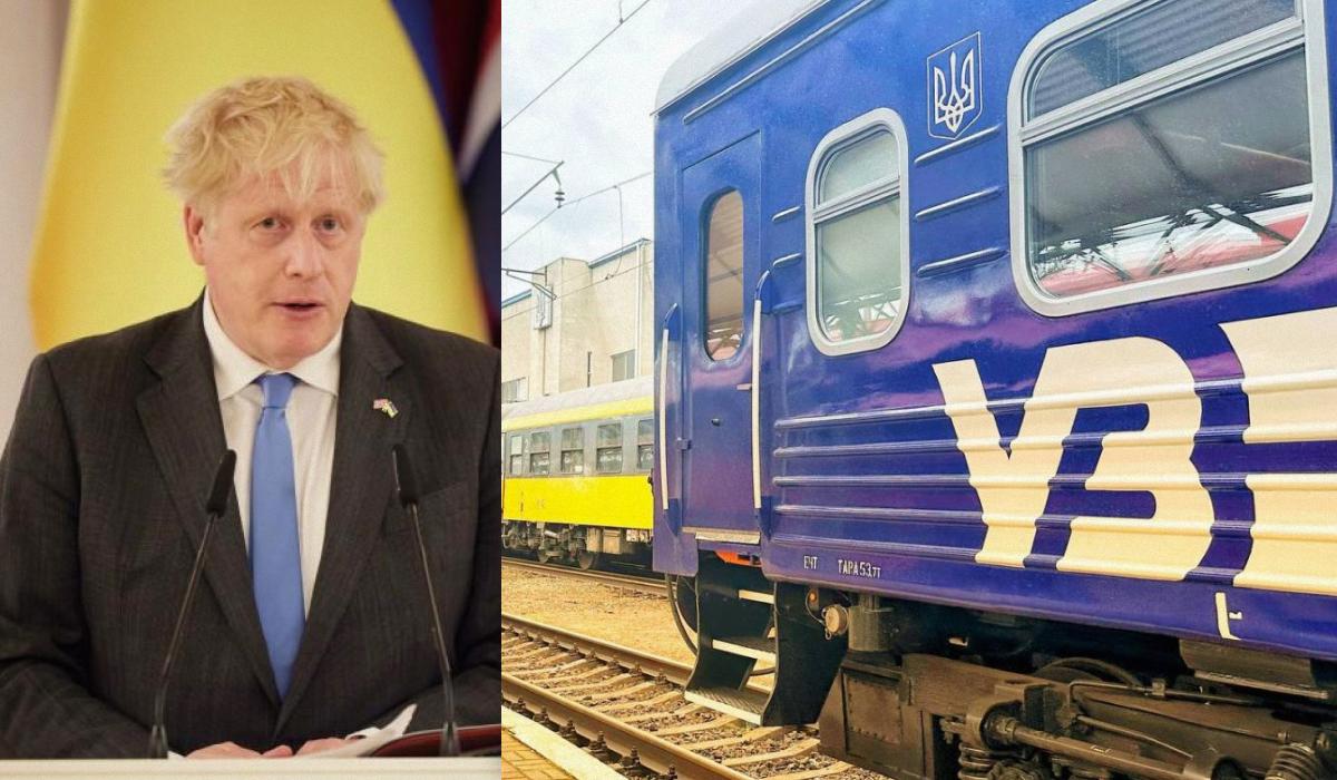 Борис Джонсон перебував у поїзді, пасажирів якого евакуювали через дрони РФ, - Der Spiegel
