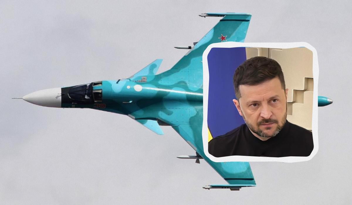 4 літаки Су-34 знищено, 2 уражено: Зеленський показав наслідки удару по Борисоглєбську
